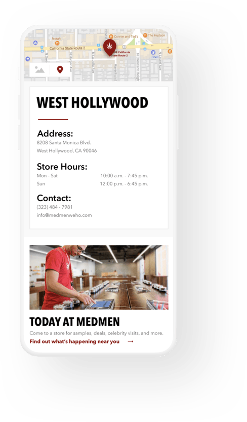MedMen Location UI